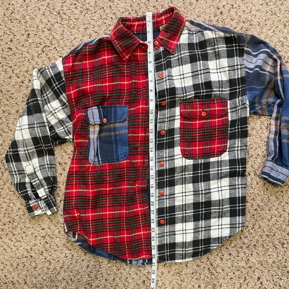 Vintage Mixed Plaid Flannel - Picture 8 of 9